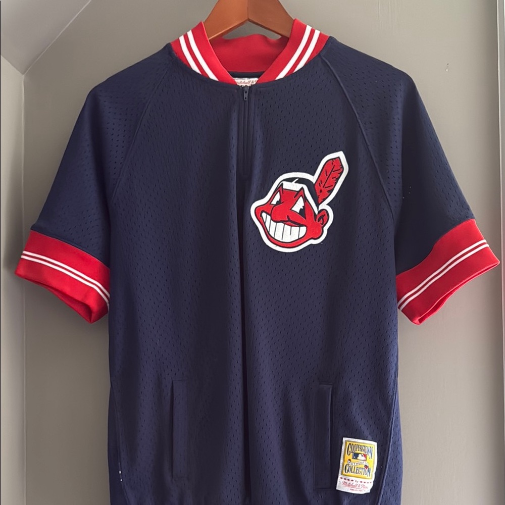 Mitchell & Ness Cleveland Indians 1986 Throwback Jersey